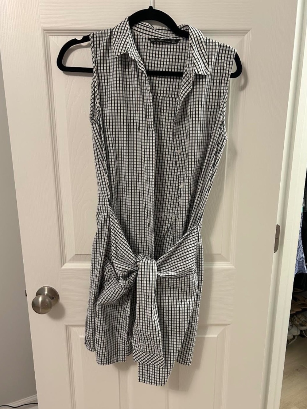 Zara Trafuluc Sleeveless Gingham Dress